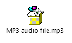 OLE object audio icon
